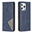 Custodia Portafoglio In Pelle Fantasia Modello Cover con Supporto L04 per Apple iPhone 14 Pro Blu