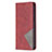 Custodia Portafoglio In Pelle Fantasia Modello Cover con Supporto L04 per Apple iPhone 14 Pro Rosso