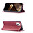 Custodia Portafoglio In Pelle Fantasia Modello Cover con Supporto L04 per Apple iPhone 15 Rosso