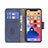 Custodia Portafoglio In Pelle Fantasia Modello Cover con Supporto L05 per Apple iPhone 13 Blu