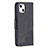 Custodia Portafoglio In Pelle Fantasia Modello Cover con Supporto L05 per Apple iPhone 13 Mini Nero