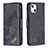 Custodia Portafoglio In Pelle Fantasia Modello Cover con Supporto L05 per Apple iPhone 15 Nero