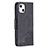 Custodia Portafoglio In Pelle Fantasia Modello Cover con Supporto L05 per Apple iPhone 15 Nero