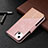 Custodia Portafoglio In Pelle Fantasia Modello Cover con Supporto L05 per Apple iPhone 15 Oro Rosa