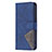 Custodia Portafoglio In Pelle Fantasia Modello Cover con Supporto L06 per Apple iPhone 13 Blu