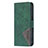 Custodia Portafoglio In Pelle Fantasia Modello Cover con Supporto L06 per Apple iPhone 13 Verde