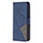 Custodia Portafoglio In Pelle Fantasia Modello Cover con Supporto L06 per Apple iPhone 14 Pro Blu