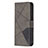 Custodia Portafoglio In Pelle Fantasia Modello Cover con Supporto L06 per Apple iPhone 14 Pro Max Grigio