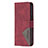 Custodia Portafoglio In Pelle Fantasia Modello Cover con Supporto L06 per Apple iPhone 14 Pro Rosso