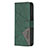 Custodia Portafoglio In Pelle Fantasia Modello Cover con Supporto L06 per Apple iPhone 14 Pro Verde