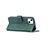 Custodia Portafoglio In Pelle Fantasia Modello Cover con Supporto L06 per Apple iPhone 15 Verde