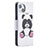 Custodia Portafoglio In Pelle Fantasia Modello Cover con Supporto L07 per Apple iPhone 13 Bianco