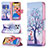 Custodia Portafoglio In Pelle Fantasia Modello Cover con Supporto L07 per Apple iPhone 13 Pro Max Multicolore