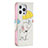 Custodia Portafoglio In Pelle Fantasia Modello Cover con Supporto L07 per Apple iPhone 15 Pro Giallo