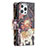 Custodia Portafoglio In Pelle Fantasia Modello Cover con Supporto per Apple iPhone 14 Pro Max Multicolore