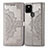 Custodia Portafoglio In Pelle Fantasia Modello Cover con Supporto per Google Pixel 5 XL 5G Grigio