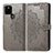 Custodia Portafoglio In Pelle Fantasia Modello Cover con Supporto per Google Pixel 5a 5G Grigio