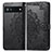 Custodia Portafoglio In Pelle Fantasia Modello Cover con Supporto per Google Pixel 6a 5G Nero