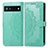 Custodia Portafoglio In Pelle Fantasia Modello Cover con Supporto per Google Pixel 6a 5G Verde