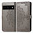 Custodia Portafoglio In Pelle Fantasia Modello Cover con Supporto per Google Pixel 7 Pro 5G Grigio