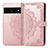 Custodia Portafoglio In Pelle Fantasia Modello Cover con Supporto per Google Pixel 7 Pro 5G Oro Rosa