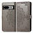 Custodia Portafoglio In Pelle Fantasia Modello Cover con Supporto per Google Pixel 7a 5G Grigio