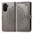 Custodia Portafoglio In Pelle Fantasia Modello Cover con Supporto per Huawei Enjoy 50 Grigio