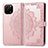 Custodia Portafoglio In Pelle Fantasia Modello Cover con Supporto per Huawei Enjoy 50z Oro Rosa