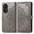 Custodia Portafoglio In Pelle Fantasia Modello Cover con Supporto per Huawei Honor 50 5G Grigio