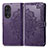 Custodia Portafoglio In Pelle Fantasia Modello Cover con Supporto per Huawei Honor 50 5G Viola