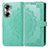 Custodia Portafoglio In Pelle Fantasia Modello Cover con Supporto per Huawei Honor 60 5G Verde