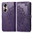 Custodia Portafoglio In Pelle Fantasia Modello Cover con Supporto per Huawei Honor 60 5G Viola