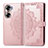 Custodia Portafoglio In Pelle Fantasia Modello Cover con Supporto per Huawei Honor 60 Pro 5G Oro Rosa