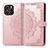 Custodia Portafoglio In Pelle Fantasia Modello Cover con Supporto per Huawei Honor 60 SE 5G Oro Rosa