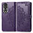 Custodia Portafoglio In Pelle Fantasia Modello Cover con Supporto per Huawei Honor 80 5G Viola