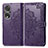 Custodia Portafoglio In Pelle Fantasia Modello Cover con Supporto per Huawei Honor 80 Pro Flat 5G Viola