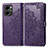 Custodia Portafoglio In Pelle Fantasia Modello Cover con Supporto per Huawei Honor 80 SE 5G Viola