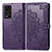 Custodia Portafoglio In Pelle Fantasia Modello Cover con Supporto per Huawei Honor V40 5G Viola