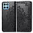 Custodia Portafoglio In Pelle Fantasia Modello Cover con Supporto per Huawei Honor X6 5G Nero