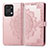 Custodia Portafoglio In Pelle Fantasia Modello Cover con Supporto per Huawei Honor X7a Oro Rosa