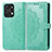 Custodia Portafoglio In Pelle Fantasia Modello Cover con Supporto per Huawei Honor X7a Verde