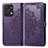 Custodia Portafoglio In Pelle Fantasia Modello Cover con Supporto per Huawei Honor X7a Viola