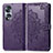 Custodia Portafoglio In Pelle Fantasia Modello Cover con Supporto per Huawei Honor X7b Viola