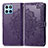 Custodia Portafoglio In Pelle Fantasia Modello Cover con Supporto per Huawei Honor X8 5G Viola