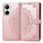 Custodia Portafoglio In Pelle Fantasia Modello Cover con Supporto per Huawei Nova 10 SE Oro Rosa