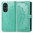 Custodia Portafoglio In Pelle Fantasia Modello Cover con Supporto per Huawei Nova 9 Pro Verde