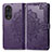 Custodia Portafoglio In Pelle Fantasia Modello Cover con Supporto per Huawei Nova 9 Pro Viola