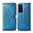 Custodia Portafoglio In Pelle Fantasia Modello Cover con Supporto per Huawei P40 Pro Blu