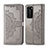 Custodia Portafoglio In Pelle Fantasia Modello Cover con Supporto per Huawei P40 Pro Grigio