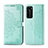 Custodia Portafoglio In Pelle Fantasia Modello Cover con Supporto per Huawei P40 Pro Verde